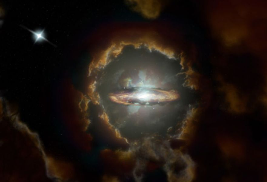 Astronomii au descoperit o galaxie improbabilă în universul foarte îndepărtat – Un disc uimitor de ordonat