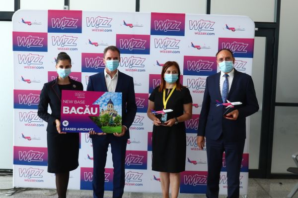 Wizz Air anunţă o nouă bază, în Bacău