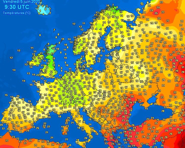 Vreme neobișnuită în Europa – La Cercul Polar a fost mai cald decât în sudul Spaniei și al Italiei