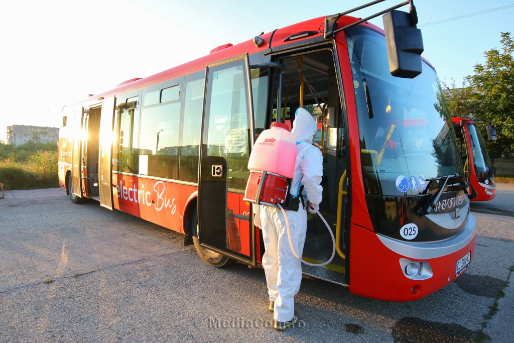 Noile autobuze electrice ale Turzii, date la dezinfectat