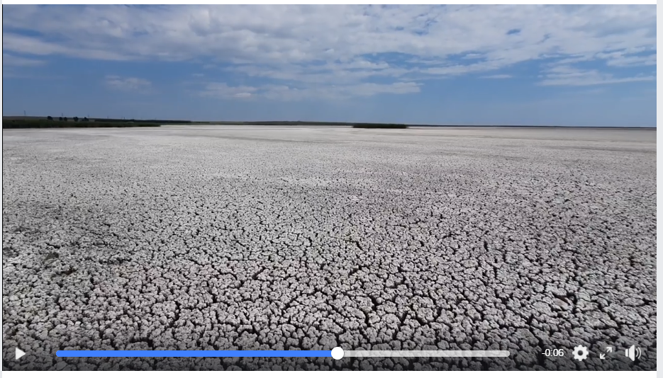 Imaginile apocalipsei: lacul Nuntași din Dobrogea a secat complet- 851 de hectare