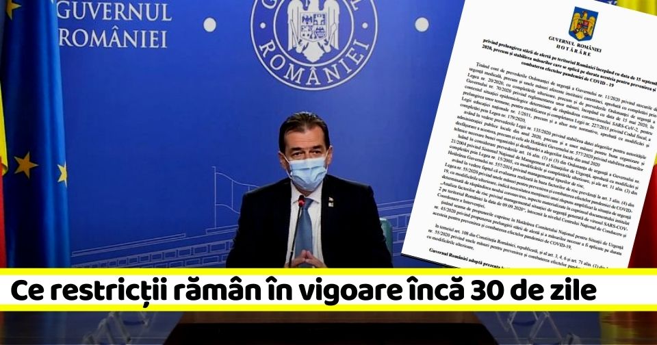 Hotărârea prin care se prelungește starea de alertă (document)