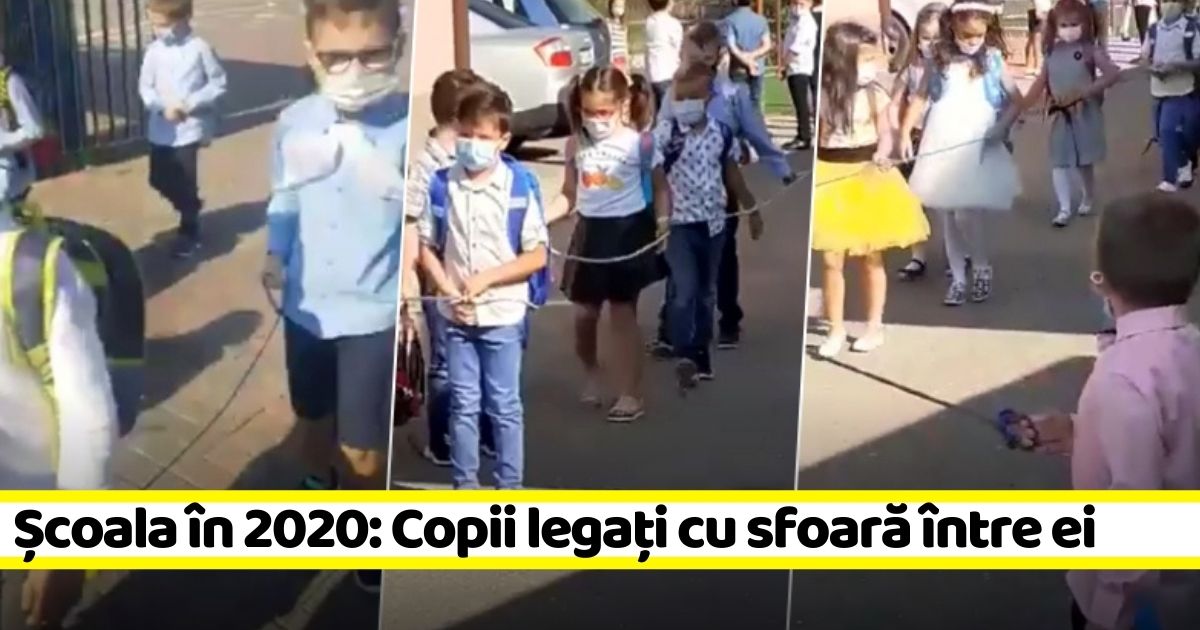 INCREDIBIL! Chiar până aici am ajuns? Copii legați între ei ca la târgurile de sclavi (VIDEO)