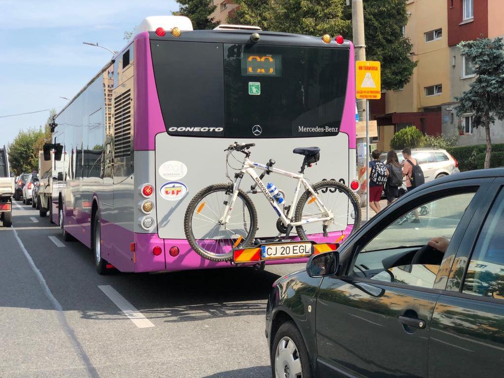 Autobuze cu suport pentru biciclete pe trei linii de transport din Cluj