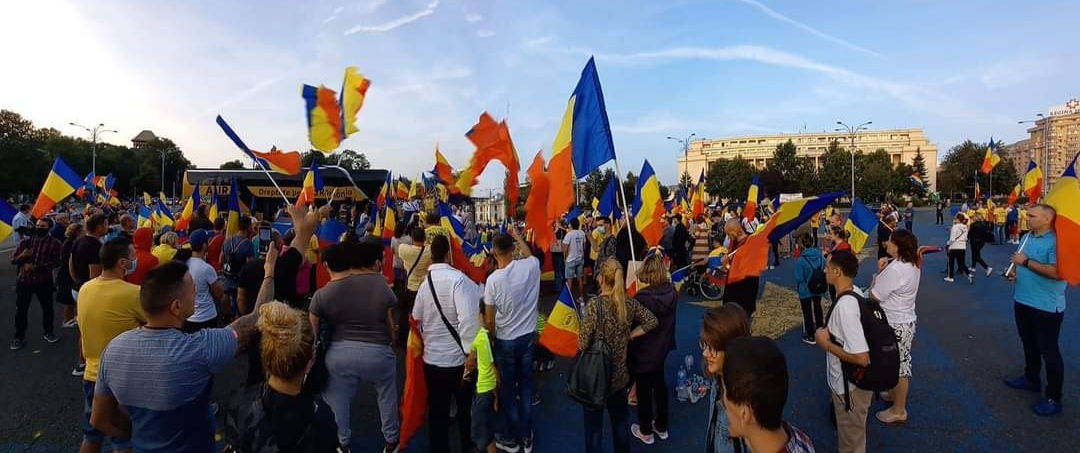 Protest AUR Piața Victoriei. George Simion: să se limiteze mandatele de primar la 2 alegeri