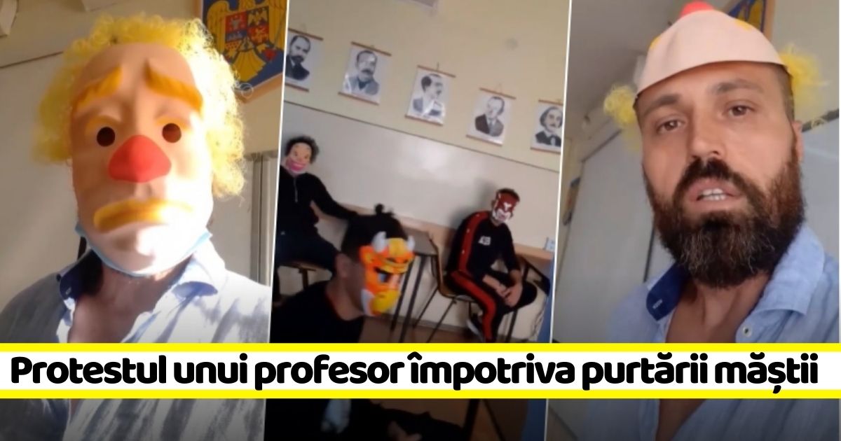 Profesorul ”antimască”, cel care a scandalizat opinia publică numind copiii ”animăluțe” (VIDEO)