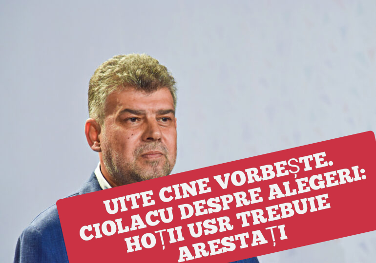 Ce borfaș e Ciolacu: hoții de la USR trebuie arestați