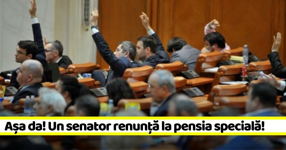 Un senator demisionează pentru a nu primi pensie specială! Nu vă bucurați, nu e nemțean