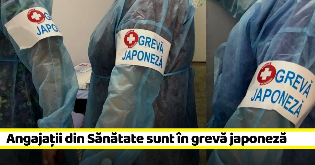 Angajaţii din Sănătate sunt în grevă japoneză