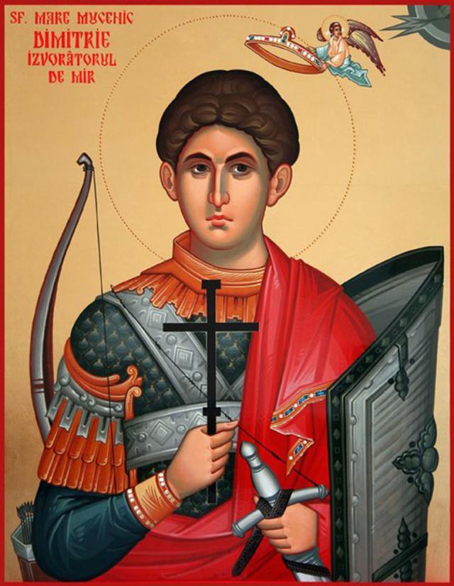 26 octombrie: Sfântul Mare Mucenic Dimitrie, izvorâtorul de mir