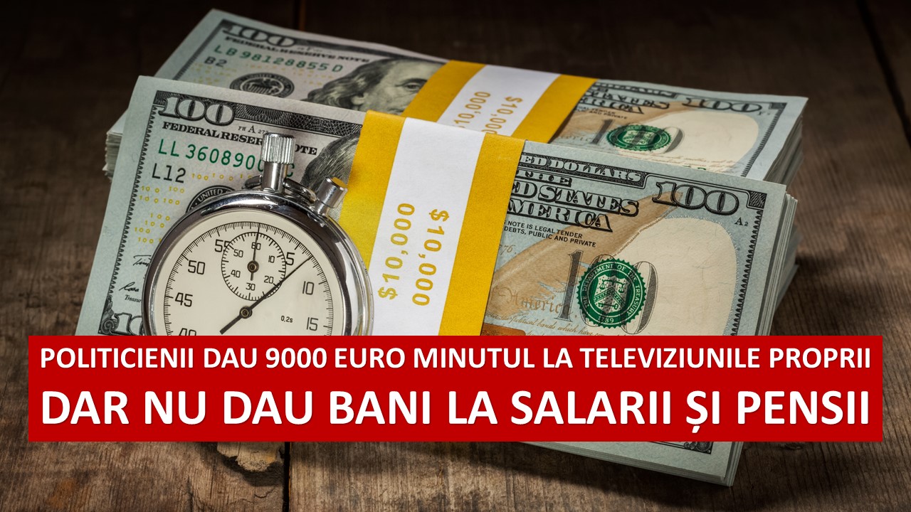 Cum toacă partidele banii românilor: 9 000 de euro minutul la propriile televiziuni