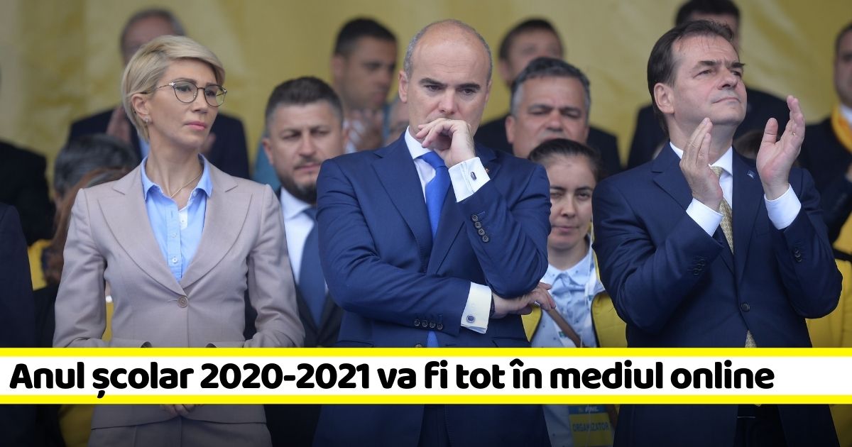 Conform Programului de guvernare PNL, anul școlar 2020-2021 va fi tot în mediul online