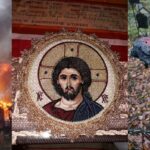 Mare este Dumnezeu! Minunea de la Râșca – Drăgănești: Antimisul Bisericii cu Icoana Mântuitorului a rămas nears după un incendiu care a topit și clopotele