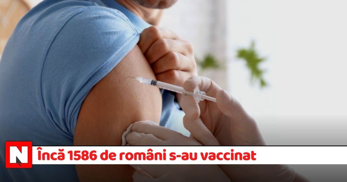 Încă 1586 de persoane s-au vaccinat în ultimele 24 de ore