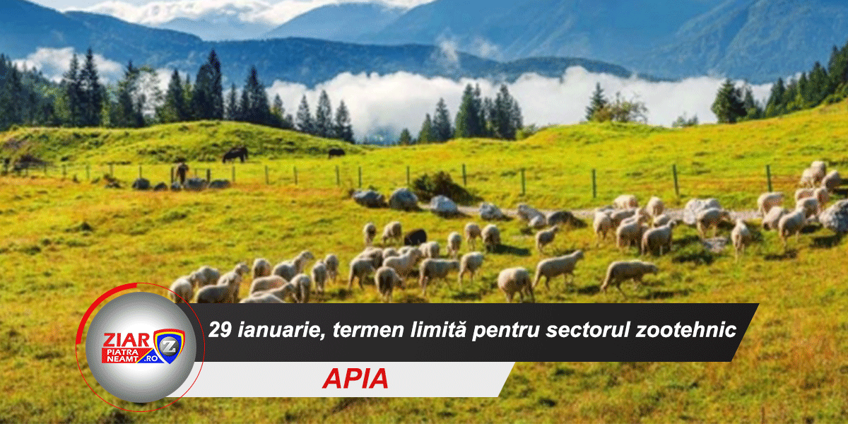 29 ianuarie – termen de la APIA pentru crescătorii de animale ©