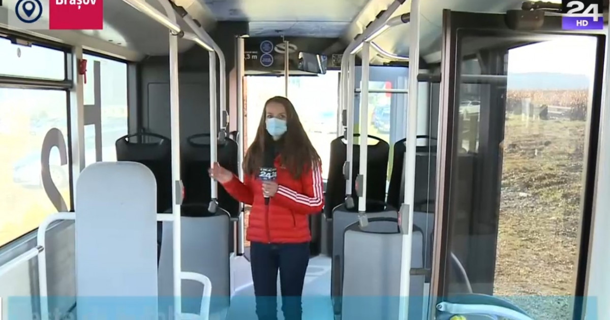 VIDEO. Imagini cu primul autobuz cu hidrogen, în teste zile acestea la Braşov