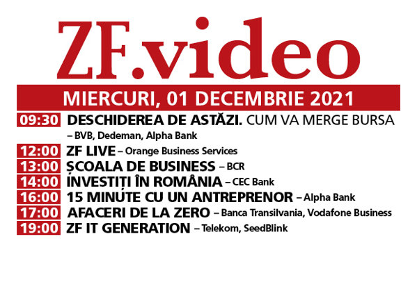 Emisiunile zilei de miercuri, 01 decembrie 2021