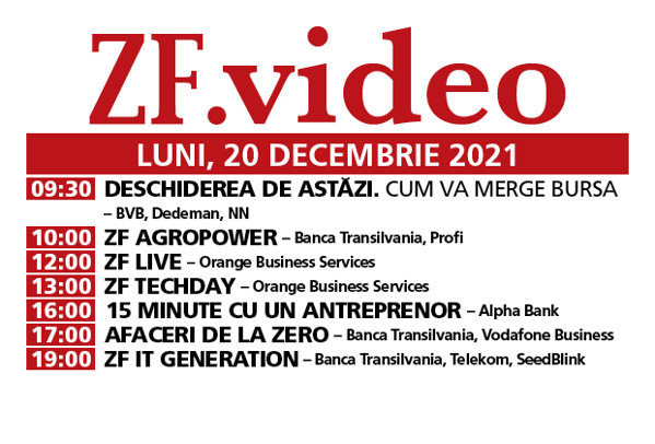 Emisiunile zilei de luni, 20 decembrie 2021