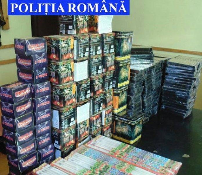 Polițiștii clujeni au confiscat 40 de kg de petarde și artificii. Cinci persoane s-au ales cu dosar penal
