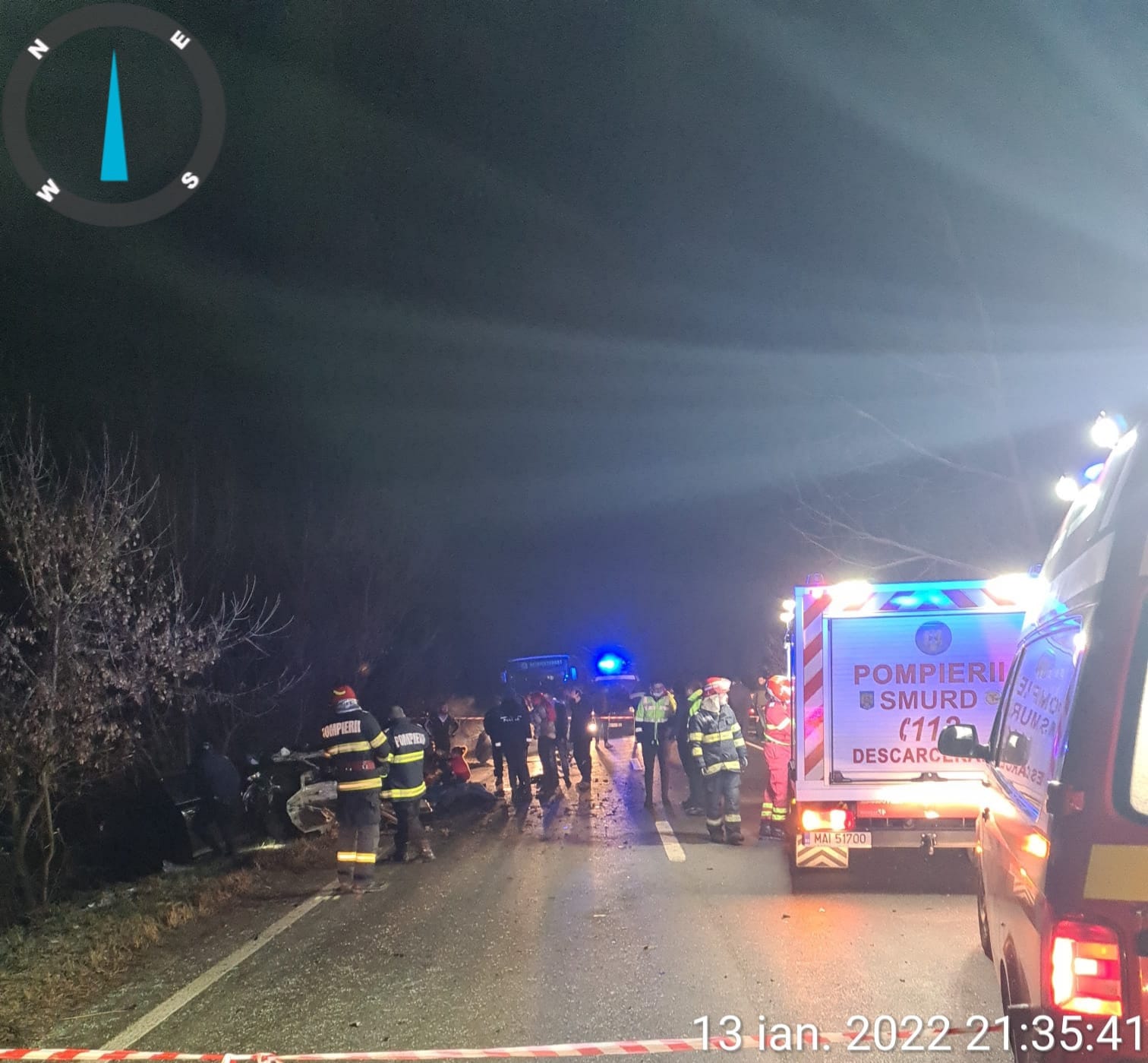 Doi morți și cinci răniți într-un accident în județul Mehedinți