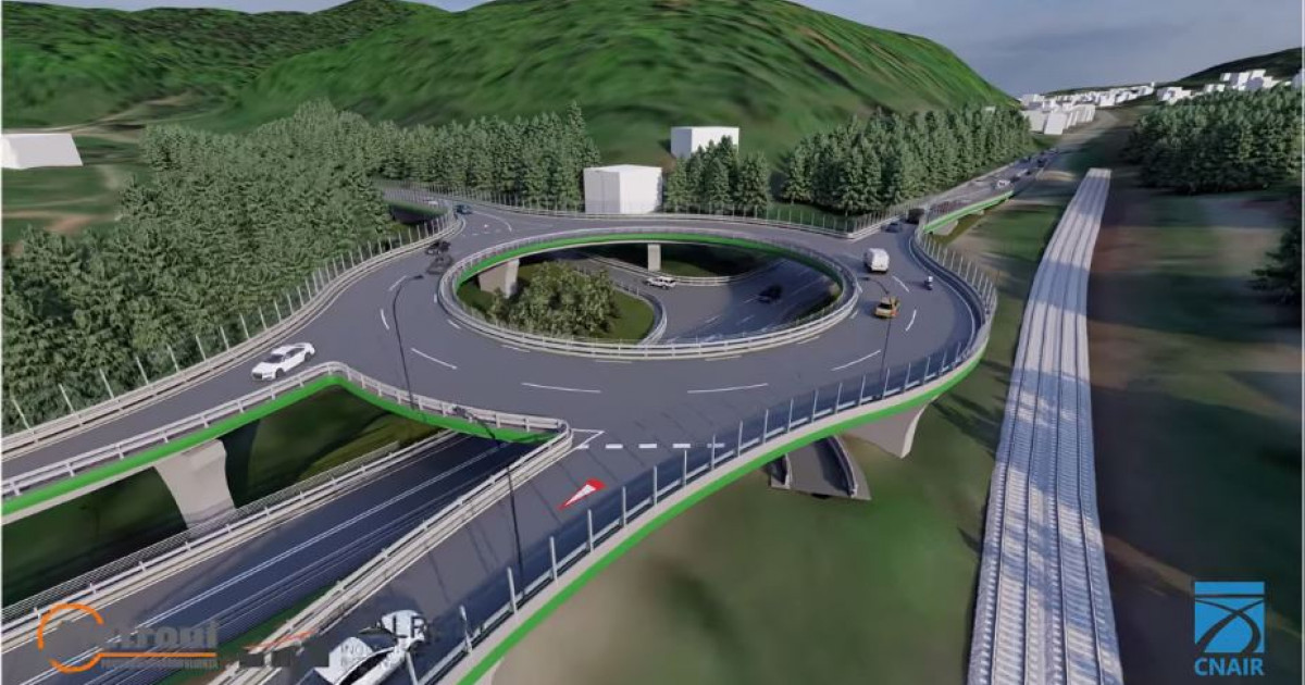 VIDEO. Cum va arăta primul pasaj rutier de pe Valea Prahovei. Sens giratoriu suspendat pe DN1, Predeal – Râșnov