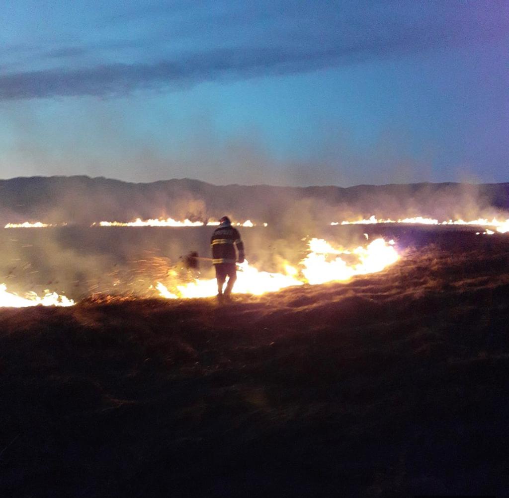 Gorj: Incendii de vegetație uscată în mai multe localități – GAZETA de SUD